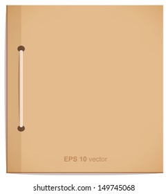 Vector isolated craft notebook, copybook leaf. Empty blank for rating, notes. School and business template