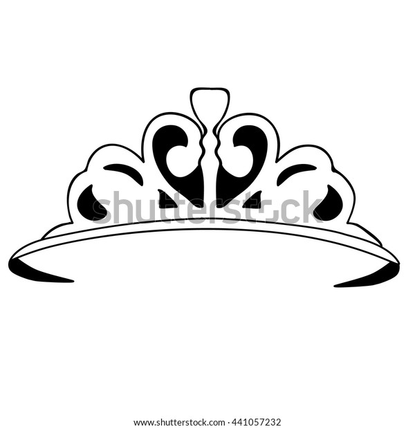 Vector Isolated Crown Female Stock Vector (Royalty Free) 441057232 ...