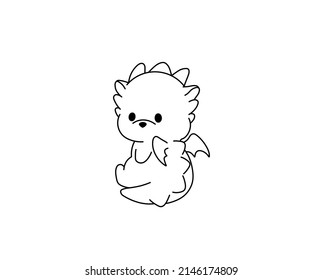 28 Dragon Drawing Easy Dragon Drawings Black And White Images, Stock Photos  & Vectors | Shutterstock