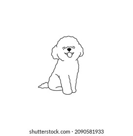 Poodle dog image Royalty Free Stock SVG Vector