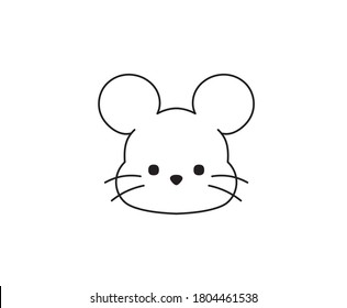 Vector Isolated Cute Cartoon Tiny Mouse Stock Vector (Royalty Free)  1804461538 | Shutterstock
