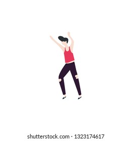 Vector isolated dancing man illustration. Dancing man - Vector