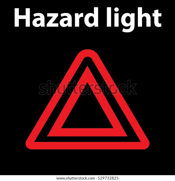 Vector isolated dashboard\
hazard sign. Dashboard warnings sign. Illustration. DTC. Hazard\
icon