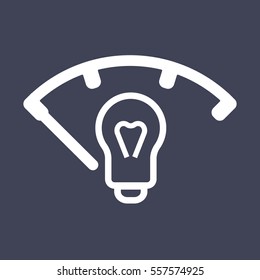 vector isolated dashboard sign with description. instrument panel illumination icon