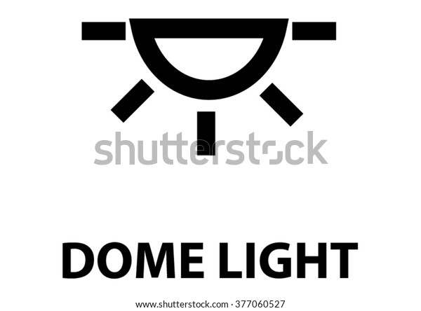 Vector isolated\
dashboard sign. dome\
light