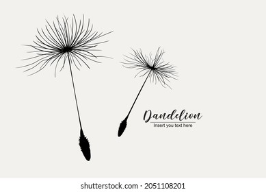  Vector isolated decoration element from scattered silhouettes. Conceptual illustration of freedom and serenity