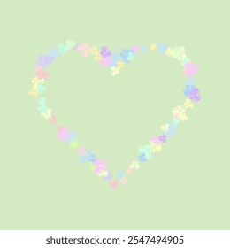  Vector isolated decoration element from scattered silhouettes.  Abstract blot and butterflies. 