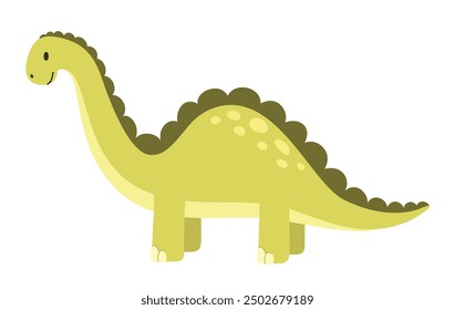 Vector aislado dinosaurio. Ilustración plana