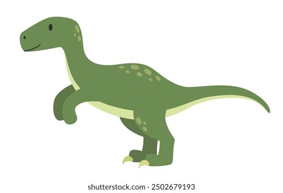 Vector isolated dinosaur. Flat illustration