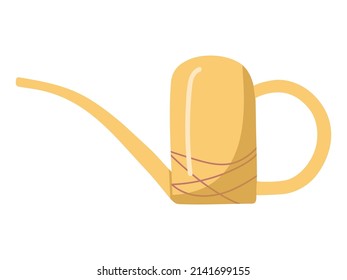 Elemento aislado del vector. Hogar. El agua puede ser un jardín. Jardinería. Imagen de color en un fondo blanco. La impresión se utiliza para el diseño de paquetes.