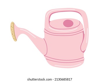 Elemento aislado del vector. El agua puede ser un jardín. Jardinería. Primavera. Imagen de color en un fondo blanco. La impresión se utiliza para el diseño de paquetes.