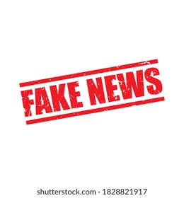 Vector Isolated Fake News Stamp Label