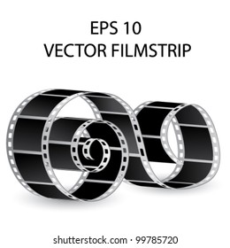 Vector isolated film strip