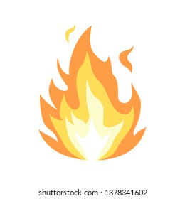 vector isolated fire emoji