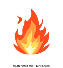 Vector Isolated Fire Emoji