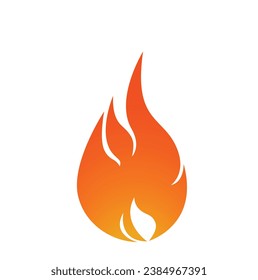 emoticono de fuego aislado vectorial. icono de la llama de fuego con chispas calientes rojas quemadas aisladas en fondo blanco. conjunto de ilustraciones vectoriales aisladas con llamas de fuego rojo. Fuego, llama. Llama roja al estilo abstracto.
