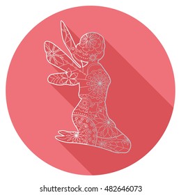 Vector isolated flat icon of fairy