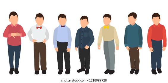 Group People Wearing Surgical Masks Standing Stock Vector (Royalty Free ...