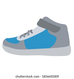 vector, isolated flat style winter sneakers