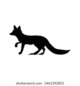 Vector Isolated Fox Silhouette Logo design
