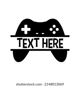 Vector Isolated Game Controller Name Frame