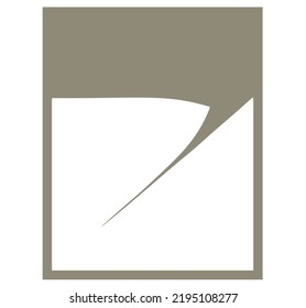 Vector isolated geometric abstract minimalism in beige and white colors 