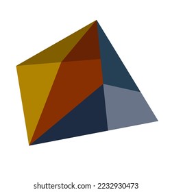 Vector isolated geometric abstraction piece of art. Muted natural colors geometric shapes polygon wall art geometry 