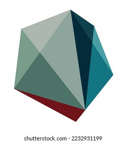 Vector isolated geometric abstraction piece of art. Muted natural colors geometric shapes polygon wall art geometry 