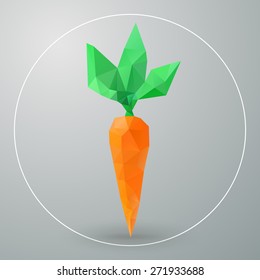 Vector isolated geometric carrots triangles