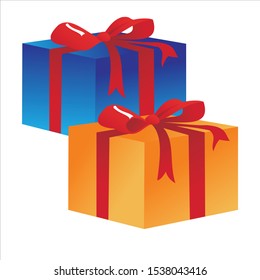 vector isolated gift icon, eps 10