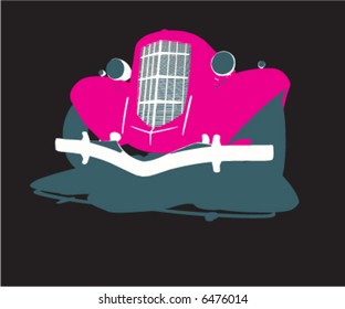 vector isolated glamour car