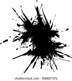 vector isolated grunge blot