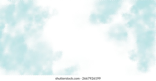 Patrón de textura de semitono de grunge aislado de Vector. Diseño Abstractas de fondo. Elemento de fondo de superposición de duotono retro. Nube de semitonos. Smoke punteado Duotone