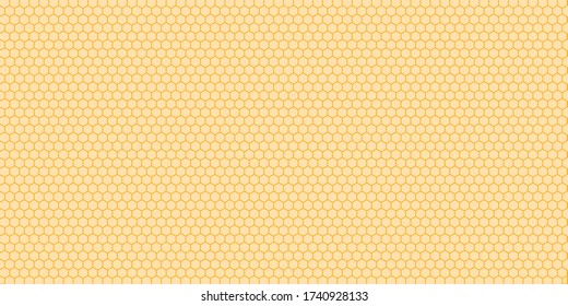 Vector isolated honeycomb background. Hexagon simple pattern in flat style