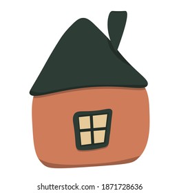vector isolated house on a white background