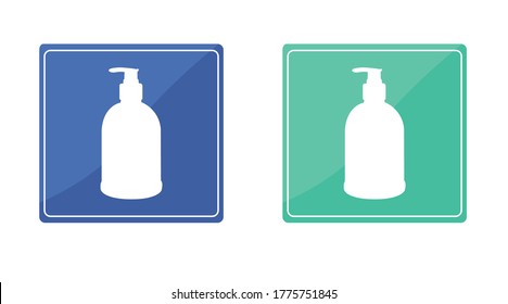Vector Isolated Hydroalcoholic Gel Bottles Set of Icons