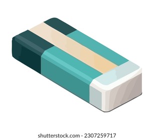 Vector isolated icon eraser supply icon
