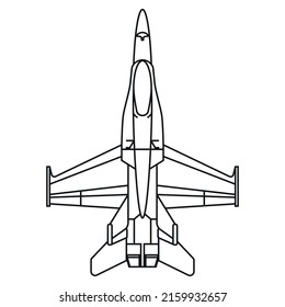 Vector isolated illustration Airplane. Aircraft