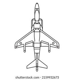 Vector Isolated Illustration Airplane Aircraft Stock Vector (Royalty ...