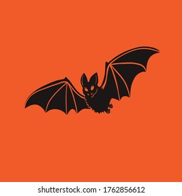Vector isolated illustration of bat. Halloween design