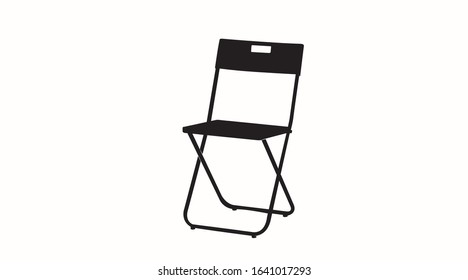 Vector Isolated Illustration of a Chair, Shilouette