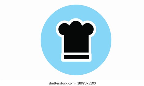 Vector Isolated Illustration of a Chef Hat. Chef or Kitchen Icon