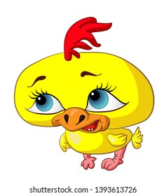 the vector isolated illustration of a chicken