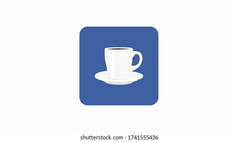Vector Isolated Illustration of a Coffee Icon or Sign