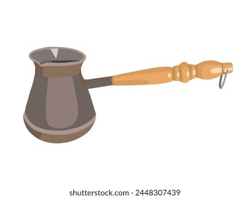 Vector isolated illustration of a coffee mug on a white background.