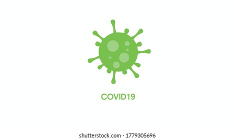 Vector Isolated Illustration of a Covid19 Virus