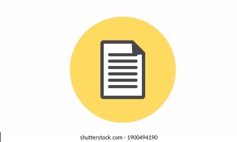 Vector Isolated Illustration Of A Document Or A File. File Icon