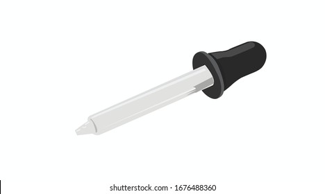 Vector Isolated Illustration of a Dropper