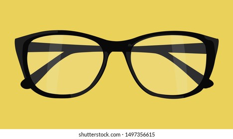 Vector Isolated Illustration of Glasses