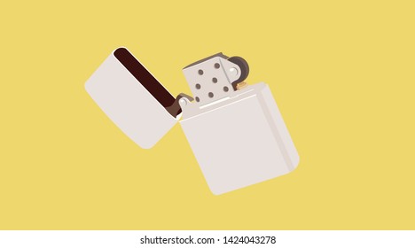 Vector Isolated Illustration of a Lighter